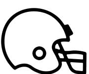 Coloriage et dessins gratuit Casque du Super Bowl à imprimer
