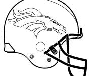 Coloriage Casque sport football Super Bowl
