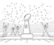 Coloriage C&eacute;l&eacute;bration Super Bowl