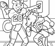 Coloriage C&eacute;l&eacute;brons la Super Bowl