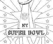 Coloriage Champion de la Super Bowl