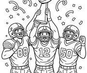 Coloriage Champions du Super Bowl