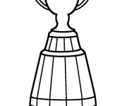 Coloriage Coupe de Super Bowl au crayon