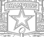 Coloriage Cowboys de la Super Bowl