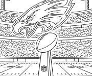 Coloriage Eagles de Philadelphie de Super Bowl