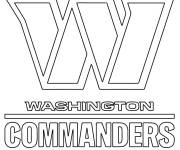 Coloriage Equipe Commanders de Washington