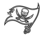 Coloriage Equipe pirate football Super Bowl