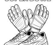 Coloriage &Eacute;quipement de sport du Super Bowl
