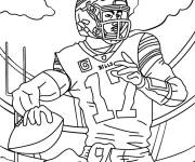 Coloriage Josh Allen des Bills de Buffalo de Super Bowl