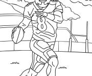 Coloriage Lamar Jackson joueur de Super Bowl