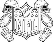 Coloriage Logo des &eacute;quipements de la Super Bowl