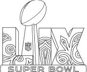 Coloriage Logo du Super Bowl LIX