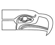 Coloriage Logo &eacute;quipe de Super Bowl