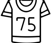 Coloriage et dessins gratuit Maillot du Super Bowl à imprimer