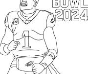 Coloriage Poster Super Bowl 2024