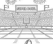 Coloriage Stade de Super Bowl