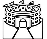 Coloriage Stade du championnat du Super Bowl