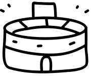 Coloriage Stade du Super Bowl en emoji
