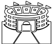 Coloriage Stade Super Bowl simple