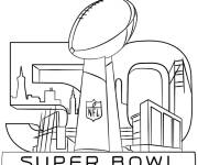 Coloriage et dessins gratuit Super Bowl 2016 à imprimer