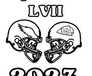 Coloriage Super Bowl 2023