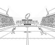 Coloriage Super Bowl 2024 pour petits