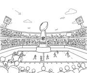Coloriage Super Bowl 2025 pour maternelle