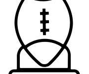 Coloriage Super Bowl am&eacute;ricain