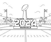 Coloriage Super Bowl de football en 2024