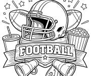 Coloriage Super Bowl Football