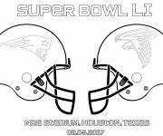 Coloriage Super Bowl LI match