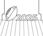 Coloriage Super Bowl LIX 2025