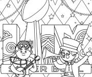Coloriage Super Bowl LIX &agrave; La Nouvelle-Orl&eacute;ans