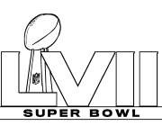 Coloriage Super Bowl LVII de la NFL