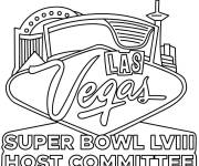Coloriage Super Bowl LVIII Las Vegas