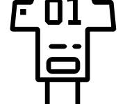 Coloriage et dessins gratuit Tournoi du Super Bowl emoji à imprimer