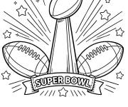 Coloriage Troph&eacute;e Super Bowl