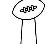Coloriage Troph&eacute;e Super Bowl facile