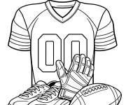 Coloriage Uniforme du Super Bowl
