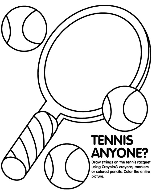 Coloriage et dessins gratuits Tennis Affiche à imprimer