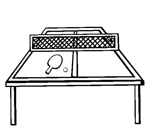 Coloriage et dessins gratuits Tennis de Table à imprimer