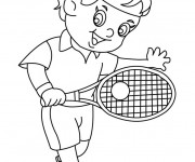 Coloriage Tennis pour enfants