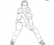 Coloriage Manchette Volleyball