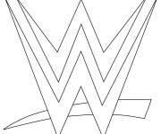 Coloriage Badge de WWE