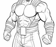 Coloriage Big Dog de la WWE