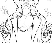 Coloriage Catcher Undertaker pour les enfants