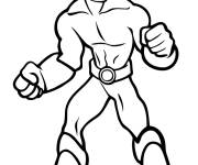 Coloriage Catcheur de dessin anim&eacute;