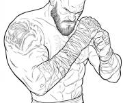 Coloriage Catcheur WWE dessin coloriable
