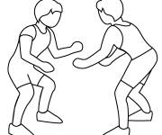 Coloriage Catcheurs de WWE en &eacute;moji