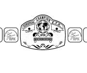Coloriage et dessins gratuit Ceinture de championnat de EFK à imprimer